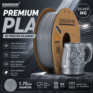Filamento PLA de 1.75mm 1KG (2.2lbs) de Kingroon Factory, Filamento para Impresora 3D Compatible con Impresoras 3D Bambulab AMS/FDM - Product Image 5