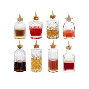 <b>Bitters</b> Bottle for Cocktail Set Glass Bottle Vantage Decorative Bottles Perfect for Bartender Home Bar Cocktail - Product Image 1