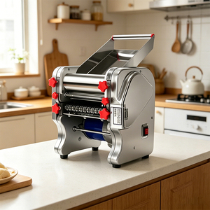 Laminadora de Masa de Bajo Ruido para Panadería y Pizzería, 550W 750W, Acero Inoxidable, CE, con Engranajes de Nailon - Product Image 6
