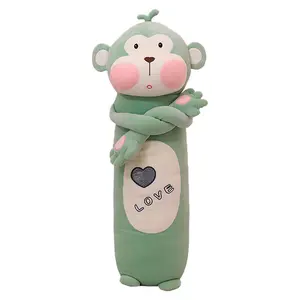 귀여운 박제 동물 크로스 원숭이 플러시 던져 베개 부드러운 긴 팔 Squishy 원숭이 플러시 장난감