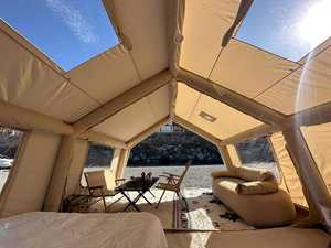 Tente de camping et de randonnée gonflable 4 saisons 8 places en Oxford imperméable, installation facile - Product Image 5