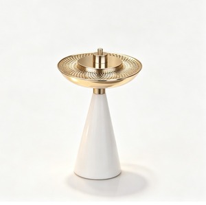Brûleur d'encens en marbre écologique le plus vendu pour bâtonnets et cônes d'encens aromatiques, style indien, pour usage domestique, emballé en carton - Product Image 1
