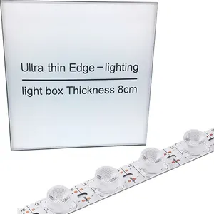 12V 18leds edgelight led barre lumineuse rigide barre lumineuse pour double boîte lumineuse