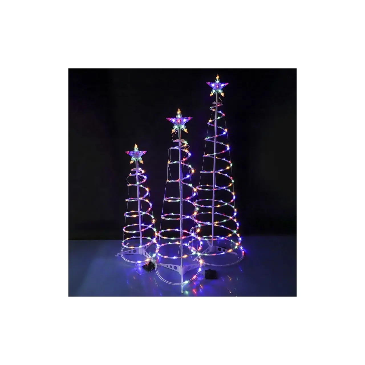 Eco friendly Outdoor Remote control 345Ft Spiral tree Christmas Tree Light Set