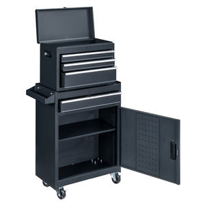Industrial Metal And Wood <b>Tool</b> Storage Cart With 6 <b>Drawers</b>, Padlockable <b>Cabinet</b>, 250 Kg Capacity, OEM Customizable, 1200x900x400 - Product Image 6