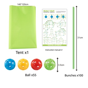 Kit de Construcción de Fortín Personalizable para Niños, Juguete Educativo STEM, Carpa de Juego para Interiores y Exteriores, Venta al Por Mayor OEM ODM - Product Image 6