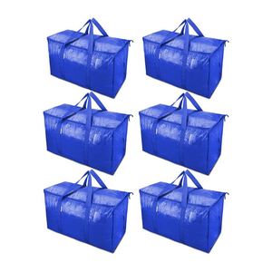 Bolsa de Almacenamiento de Polipropileno Tejido Personalizada de Fábrica, Bolsa de Embalaje para Compras, Bolsa de Mudanza de Polipropileno Tejido de 145g - Product Image 1