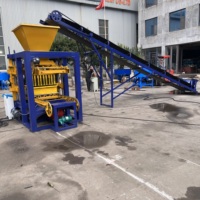 Machine de fabrication de blocs de béton semi-automatique QTJ4-24 pour la production de briques creuses et de pavés pleins