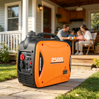 Générateurs d'énergie portables à onduleur intelligent, silencieux, à essence 4 temps, 1KW 1.5KW 2KW 2.5KW, 50/60Hz, autonomie de 5,7h, faciles à transporter