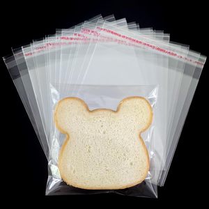 Sacs BOPP auto-scellants de qualité alimentaire, 100 pièces, 5x5 pouces, transparents, thermoscellables, refermables, pour emballer des cadeaux, des bonbons, des friandises - Product Image 1
