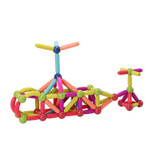 Set di Costruzioni in Plastica Educativo DIY con <span class=keywords><strong>Bastoncini</strong></span> Magnetici Colorati, Puzzle Componibile a Basso Costo di Fabbrica - Product Image 4