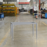 Table à manger en acier industriel moderne, design personnalisé directement de l'usine pour salon et cuisine