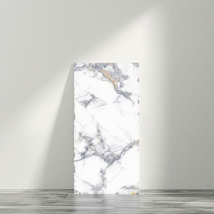 Premium personnalisé 600x1200mm blanc veiné marbre carrelage brillant porcelaine pierre pour Hall <span class=keywords><strong>salle</strong></span> <span class=keywords><strong>de</strong></span> bain Villa école mur sol moderne - Product Image 2