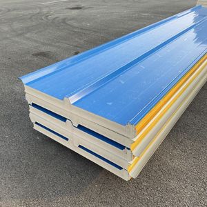 <span class=keywords><strong>Isolation</strong></span> modulaire à bas <span class=keywords><strong>prix</strong></span> 50/100mm panneau sandwich en polyuréthane PU panneau de toit PIR PUR pour chambre froide - Product Image 2