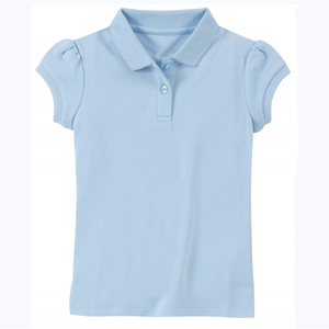 <span class=keywords><strong>Polo</strong></span> da ragazza Interlock in cotone di alta qualità uniforme scolastica per bambini <span class=keywords><strong>Polo</strong></span> a maniche corte abbigliamento per bambini <span class=keywords><strong>Polo</strong></span> da scuola - Product Image 1