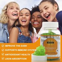 Gummies Sous Marque Blancheur Gluta Collagène Amincissant Vitamine C Croissance Capillaire Élimine Taches Foncées Éclaircissant Peau