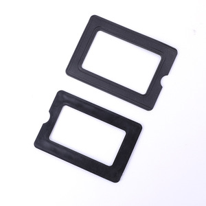 Business Card <b>Frame</b> Rectangle Waterproof Plastic Label <b>Frame</b> For Bag Backpack School Bag Cosmetic Bag Accessory - Product Image 2