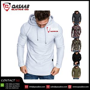 Sudadera de Manga Larga para Hombre, Otoño Invierno, Ajustada, de Color Sólido, con Capucha de Crochet, Cremallera en el Brazo, Transpirable y Abrigada - Product Image 5