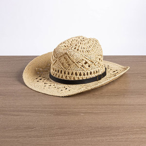 Vente en gros de ceinture en vrac en <span class=keywords><strong>cuir</strong></span> Western LOGO PERSONNALISÉ HOLLOW Texas Ranger Unisexe Acheter Papier Jazz Paille Cowgirl Chapeau Femmes - Product Image 3