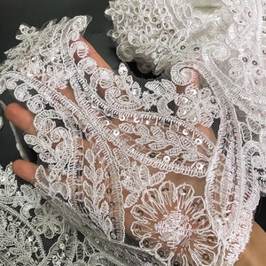 Hot bán hoa biên giới thêu <span class=keywords><strong>Sequins</strong></span> <span class=keywords><strong>Net</strong></span> ren trang trí cho đám cưới ăn mặc lt2586b - Product Image 5