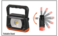 Lampe de travail LED compacte 10W pour dessous de capot avec batterie intégrée, petite taille, lampe de réparation automobile à intensité variable, lampe d'inspection de voiture