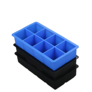8 khoang lớn cấp thực phẩm Silicone <span class=keywords><strong>Ice</strong></span> Cube Maker Jumbo lớn <span class=keywords><strong>Ice</strong></span> Cube khay vuông DIY khuôn - Product Image 4
