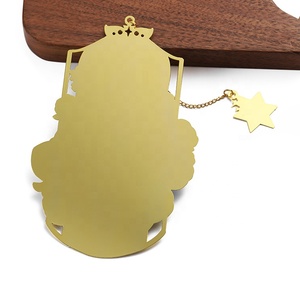 Customize Brass Gold Plated Metal logo Printing <strong>Bookmark</strong> Cute Cartoon <strong>Gifts</strong> - Product Image 4