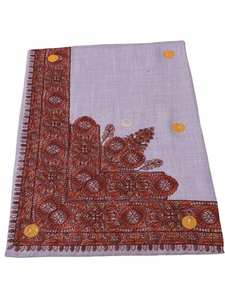 男性用通気性ショール刺繍スクエアHijabKashmiriデザイン春用サウジアラビア - Product Image 5