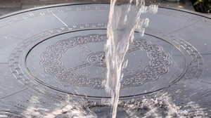 धातु वाणिज्यिक उद्यान आंगन आउटडोर फर्नीचर आयताकार 6 सीट प्राचीन 6 सीट प्राचीन लोहा डाइनिंग टेबल - Product Image 3