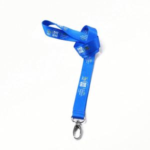 Flat Safety <b>Lanyard</b> Woven Logo <b>Polyester</b> Material Eco-friendly Exhibition Printed <b>Lanyards</b> with logo Custom - Product Image 3