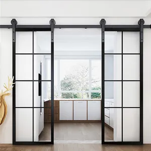 Рустикальные черные французские двери, наружные алюминиевые, стальные французские дверные панели, стальные французские двери в стиле амбара