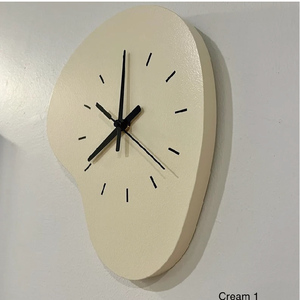 Modern Amoeba <strong>Funky</strong> Quartz Wooden Rustic <strong>Wall</strong> <strong>Clocks</strong> for Living Room - Product Image 6