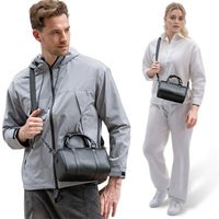 Bolso de Hombro Boston de Cuero Genuino de Alta Gama, Elegante Bolso Tote Tipo Almohada para Mujer, Bolso de Mano Pequeño para Viajes al Aire Libre, Bolso de Gimnasio Unisex