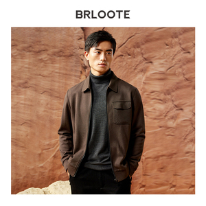 Veste décontractée de luxe pour <span class=keywords><strong>homme</strong></span> toutes saisons 2026 en laine modal/coton, confortable et chaude, en tissu crocheté, à revers zippé, respirante, pour le printemps - Product Image 6