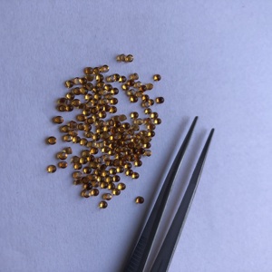 Cabujones sueltos redondos lisos de piedra citrina Natural de 3mm en línea precio de fábrica al por mayor Alibaba India distribuidor regular semiprecioso - Product Image 2