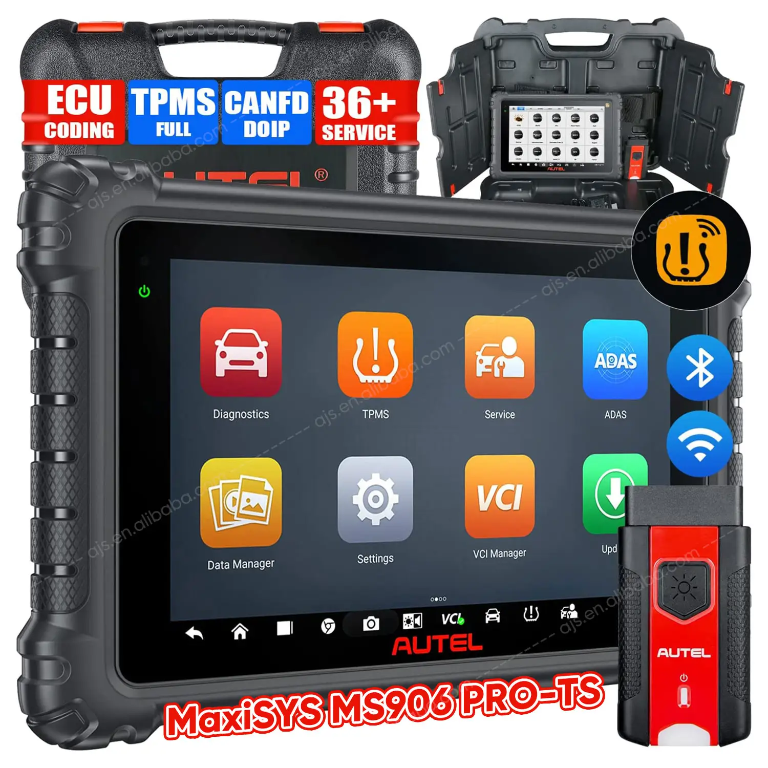 Autel MS906 Pro TS 33 + บริการ OE ทุกระบบ OBD2สมบูรณ์ TPMS ฟังก์ชั่นแท่นบูชาสแกนเนอร์เครื่องมือวินิจฉัย MK906S MS 906 Pro TS