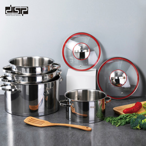 Dsp Dansong 304 Stainless Steel Soup <b>Pot</b> 28Cm Induction Compatible Cookware <b>Set</b> - Product Image 4