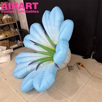Fleurs de Gloriettes Bleues Gonflables Importées Très Demandées, Ballons Personnalisés en Forme de Fleurs de Gloriettes Bleues Gonflables