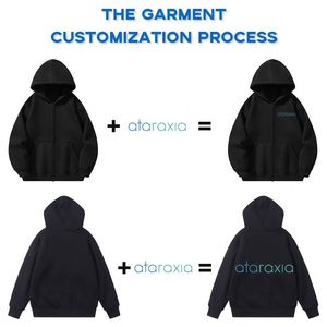 Cotton With Fleece Lining Embroidered Private Label Work Hoodies Custom Logo - Product Image 3