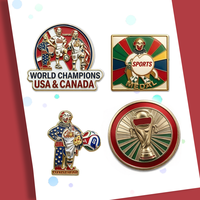 Badge Métallique Personnalisé pour le Sport, Vente en Gros, Écusson Émaillé pour Clubs de Football et de Basketball, Logo d'Équipe Professionnelle