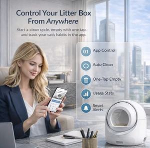 Caja de Arena Inteligente para Gatos con Autolimpieza y Control por Aplicación, 70L, con Control de Olores para Gatos de Todas las Edades - Se Acepta Logotipo Personalizado - Product Image 4