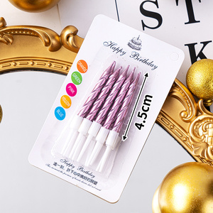 10 Candele <span class=keywords><strong>a</strong></span> Spirale Colorate con Motivi '<span class=keywords><strong>Buon</strong></span> <span class=keywords><strong>Compleanno</strong></span>' per Matrimoni, Feste di <span class=keywords><strong>Compleanno</strong></span>, Confezionate in Scatole - Product Image 3