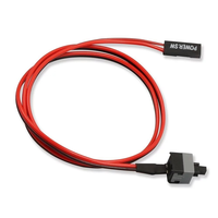 Câble de commutation de l'alimentation de 50 cm pour PC, bouton de réinitialisation automatique momentané pour ordinateur