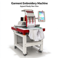 Machine à broder les chapeaux à usage commercial avec 12 aiguilles pour les casquettes de mariage et de fête