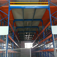 Structure de rayonnage en mezzanine à assemblage facile par boulons, capacité de stockage de 500 kg à 800 kg par mètre carré