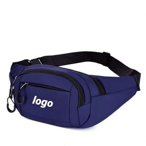 Riñonera Multifuncional para Teléfono Móvil con Logotipo Personalizado, Bolsa de Pecho de Tela Oxford para Deportes y Viajes - Product Image 1