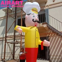 Danseur gonflable mignon de chef de décoration de la publicité, danseur gonflable bon marché de chef pour l'affichage