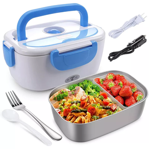 Electric Heating Bento Lunch Box single layer 240v Office School Kids Stainless Steel Portable lunch box