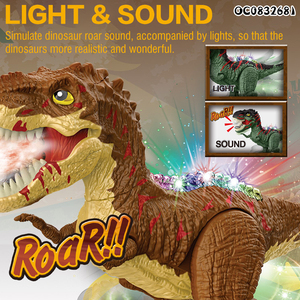 2.4G Mist spray radio télécommande marche dinosaure jouets avec lumière et son - Product Image 4