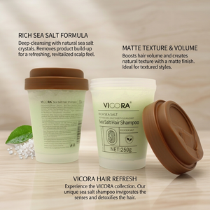 VICORA 250g Shampooing au sel marin raffiné, crème exfoliante pour le cuir chevelu, nettoyage en profondeur pour cuir chevelu <span class=keywords><strong>gras</strong></span> - Product Image 3